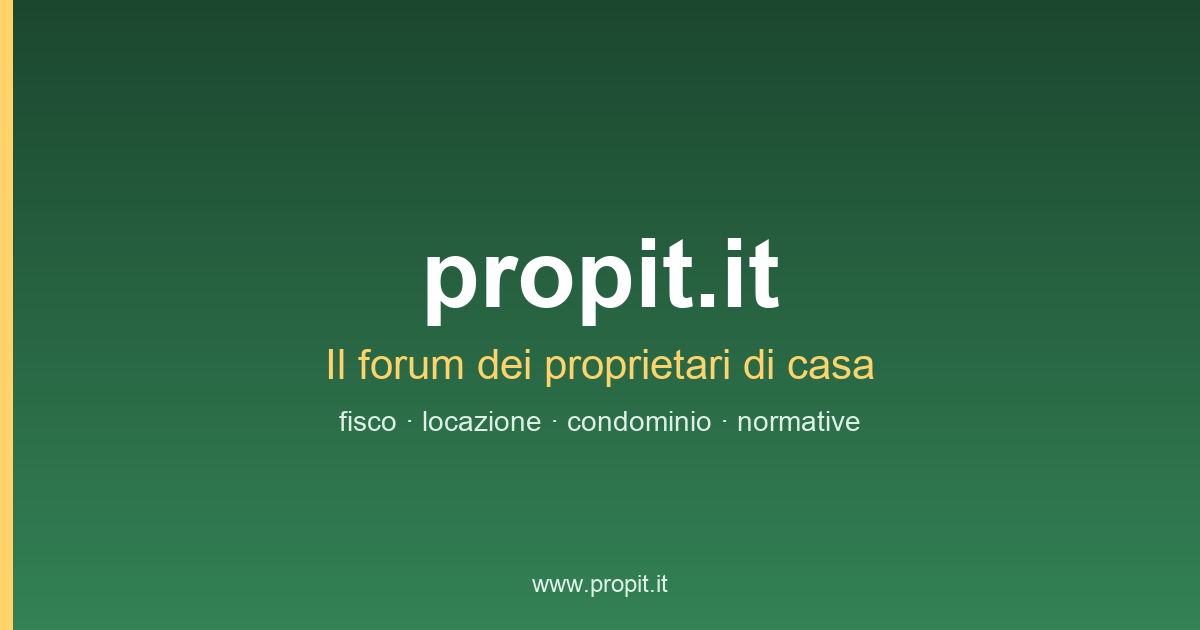 propit.it - Forum per la Casa